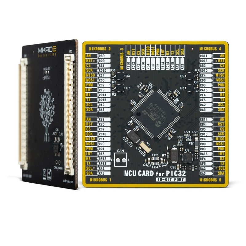 Brand-Rex MCU CARD For PIC32 PIC32MX764F128L Microcontroller Development Board MIKROE-4591