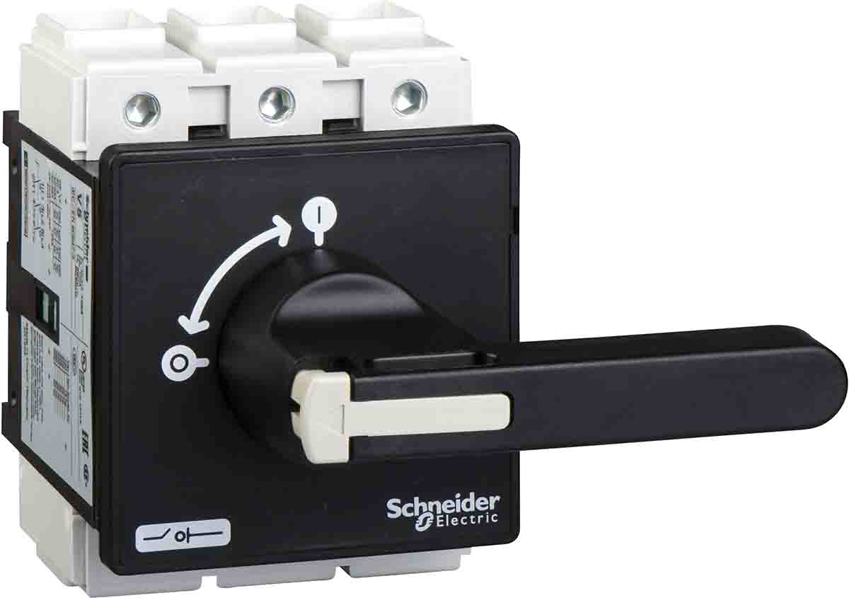 Schneider Electric 3P Pole Switch Disconnector - 125A Maximum Current, 7.5kW Power Rating, IP65