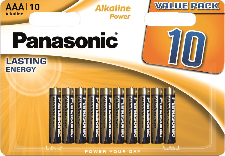 Panasonic Industrial Powerline Alkaline AAA Batteries 1.5V