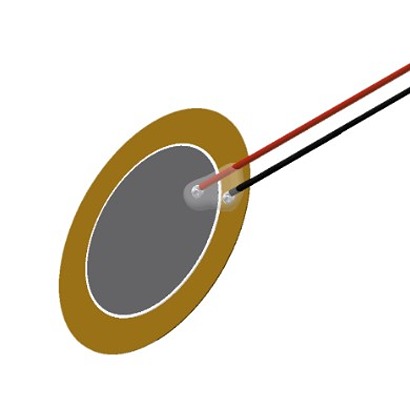 PUI Audio Lead Wire Piezo Buzzer, 9.9 x 9.9 x 0.1mm, 15V Max