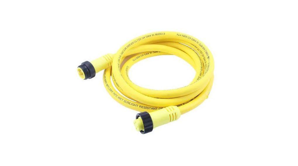 Molex Male Female Cordset, 5 m