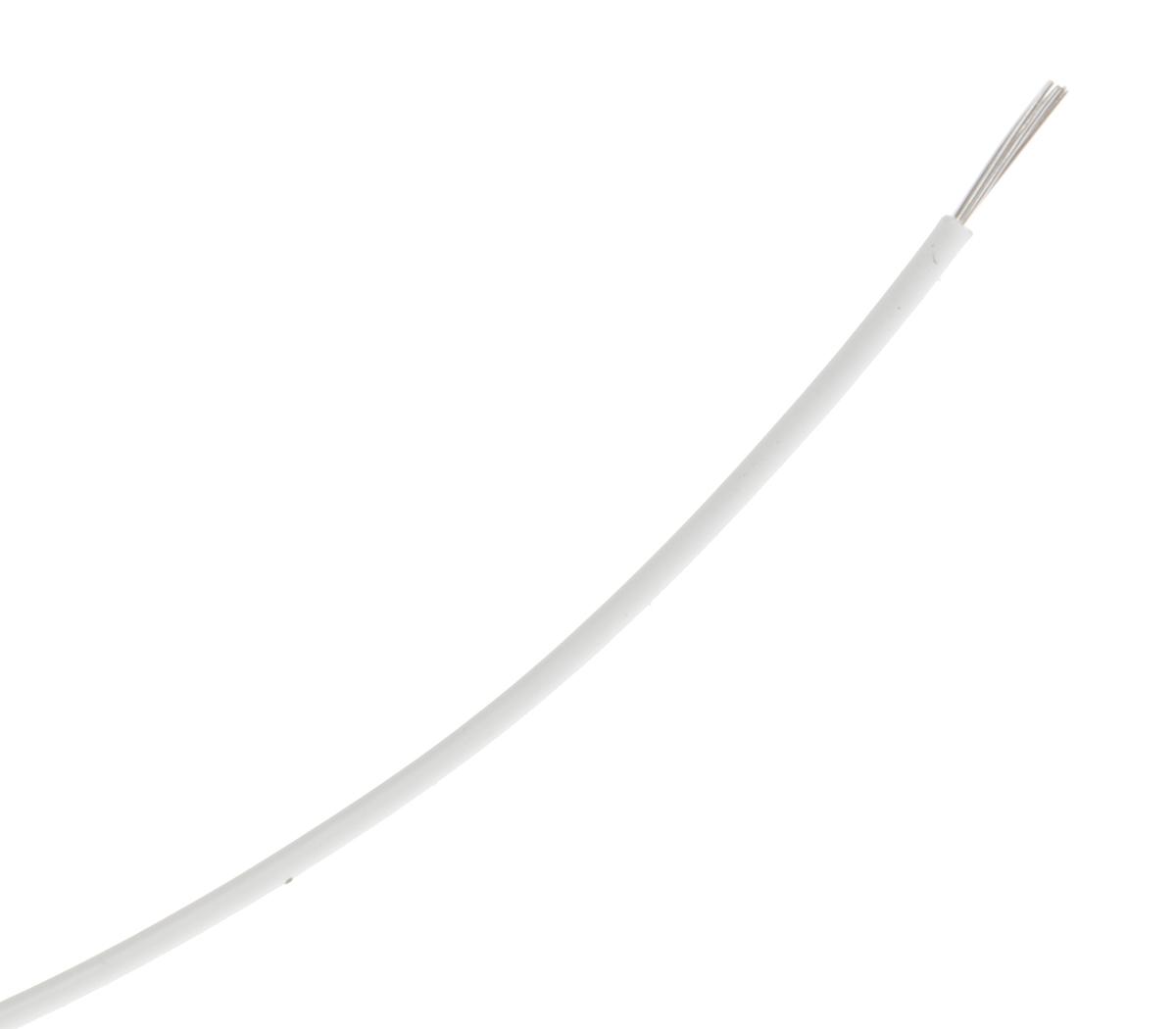 TE Connectivity M22759 Series White 0.33 mm² Hook Up Wire, 22 AWG, 19 / 34 AWG, 100m, ETFE Insulation, M22759/34-22-9