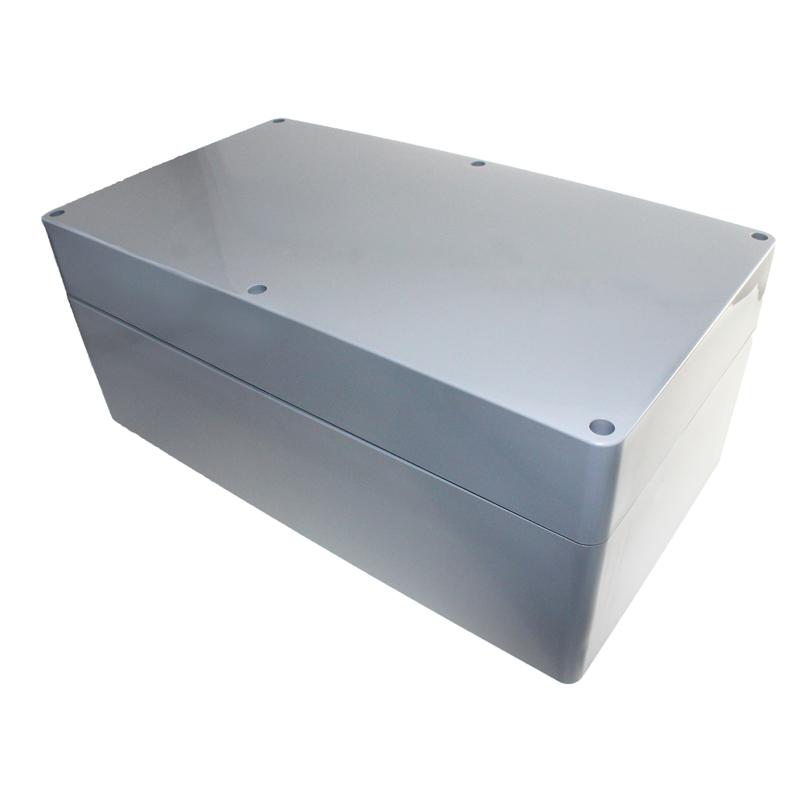 Takachi Electric Industrial GA Series Grey ABS Enclosure, IP54, White Lid, 200 x 360 x 150mm