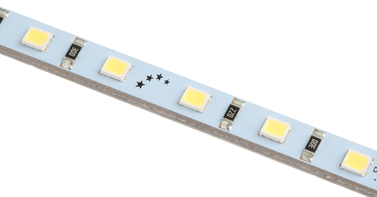 PowerLED 24V dc White LED Strip Light, 6000K Colour Temp, 500mm Length