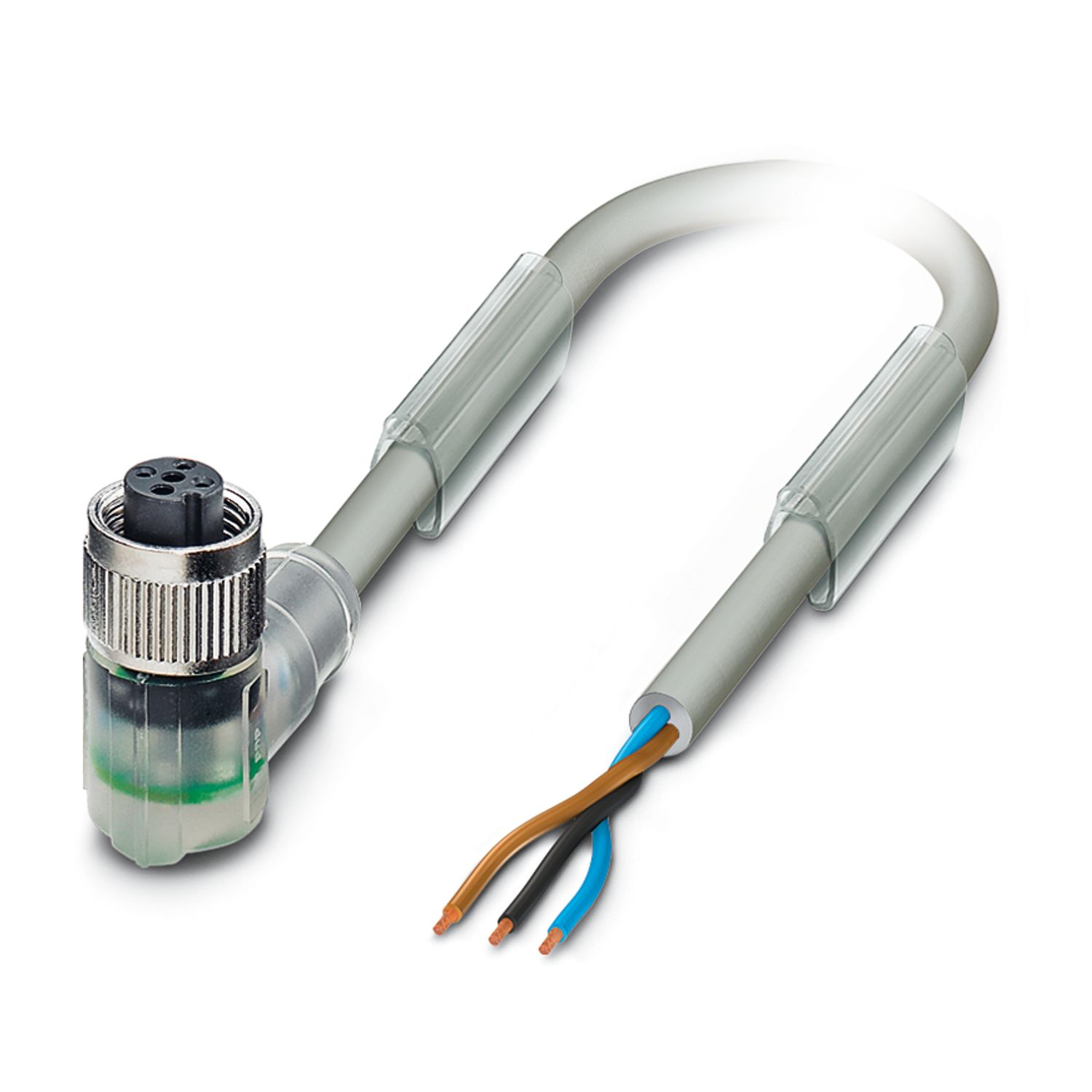 Phoenix Contact Female 3 way M12 to Unterminated 3 way Unterminated Sensor Actuator Cable, 3 m