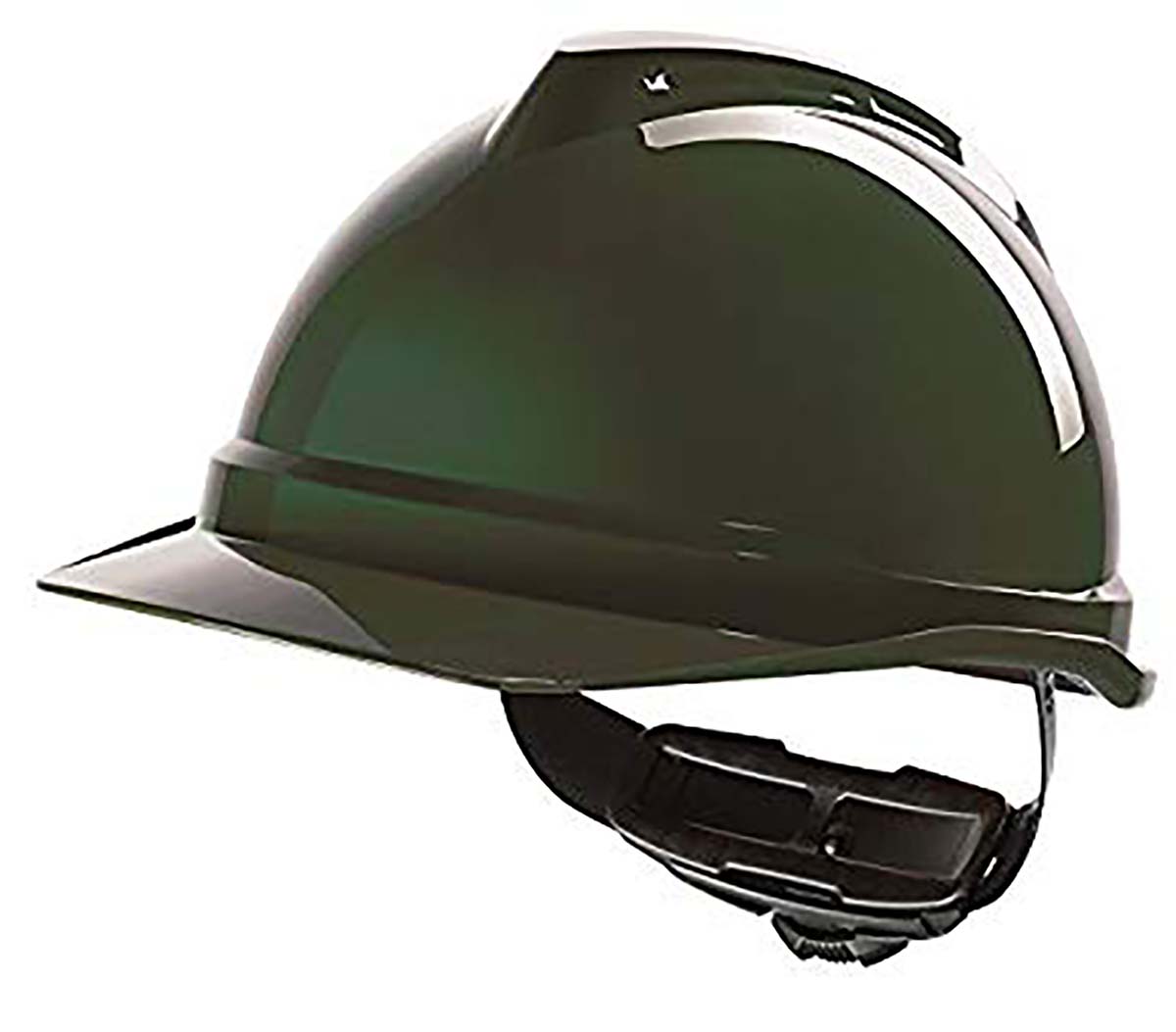 MSA Safety V-Gard 500 Green Safety Helmet, Adjustable