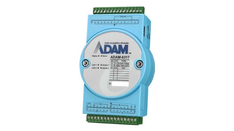 ADAM 6317 Series I/O module, Digital, Digital, 10 → 30 V dc