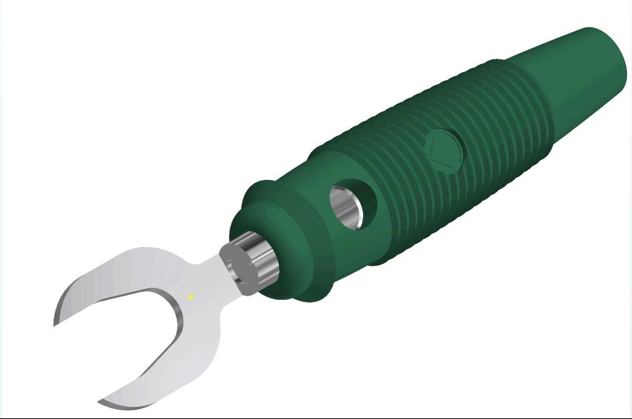 Hirschmann Test & Measurement KB 3 Insulated Fork Terminal