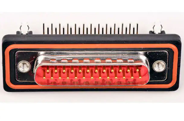 FCT from Molex 172704 25 Way Right Angle Through Hole D-sub Connector Plug, 2.84mm Pitch, with 4-40 Screw Locks