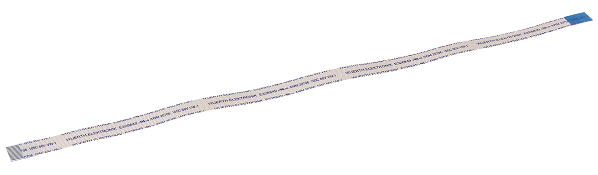 Wurth Elektronik 6877 Series FFC Ribbon Cable, 12-Way, 0.5mm Pitch, 200mm Length
