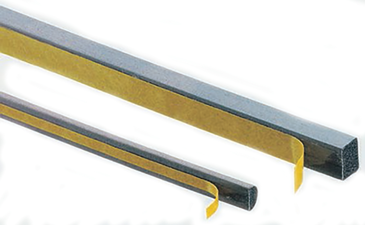 FOF-2009-AC, Shielding Strip of Ni/Cu Layered Metallized Fiber/Polyether Urethane Foam With Self-Adhesive 1m x 6.4mm x