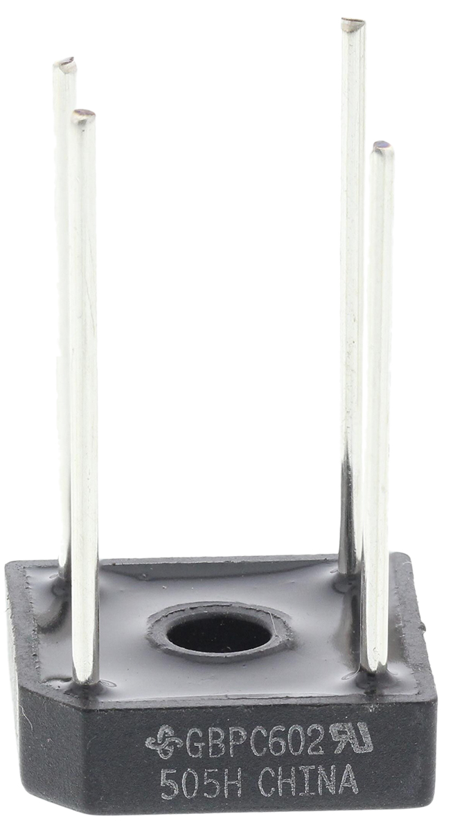 Vishay Bridge Rectifier, 6A, 200V, 4-Pin