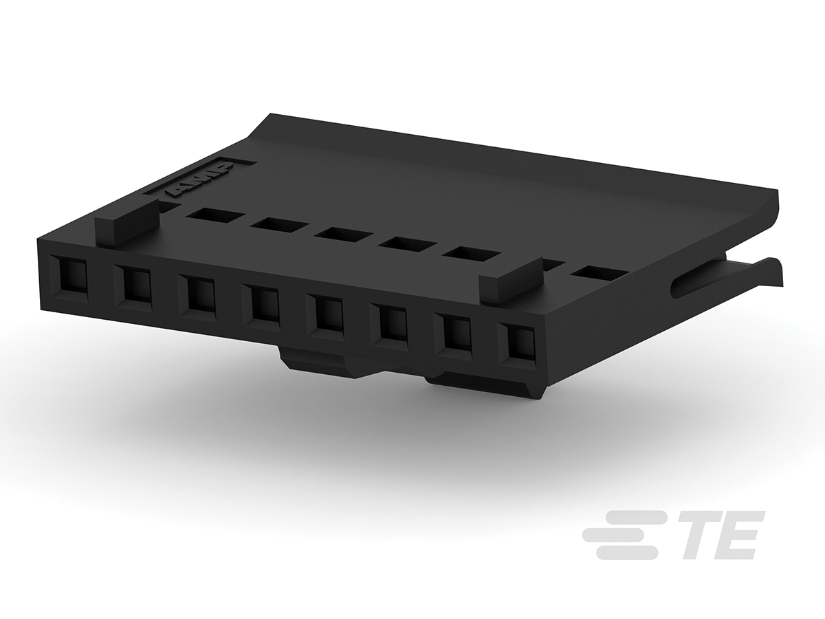 TE Connectivity, FFC Female PCB Connector Housing, 2.54mm Pitch, 8 Way, 1 Row