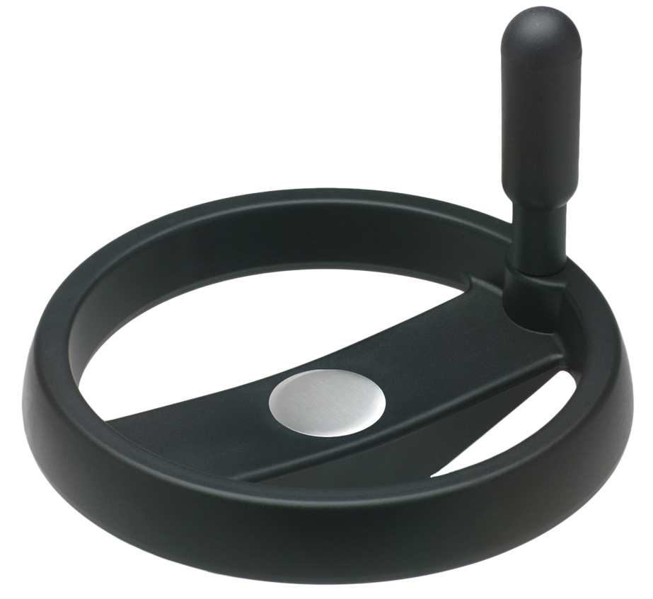 Elesa Black Polypropylene Hand Wheel, 125mm diameter