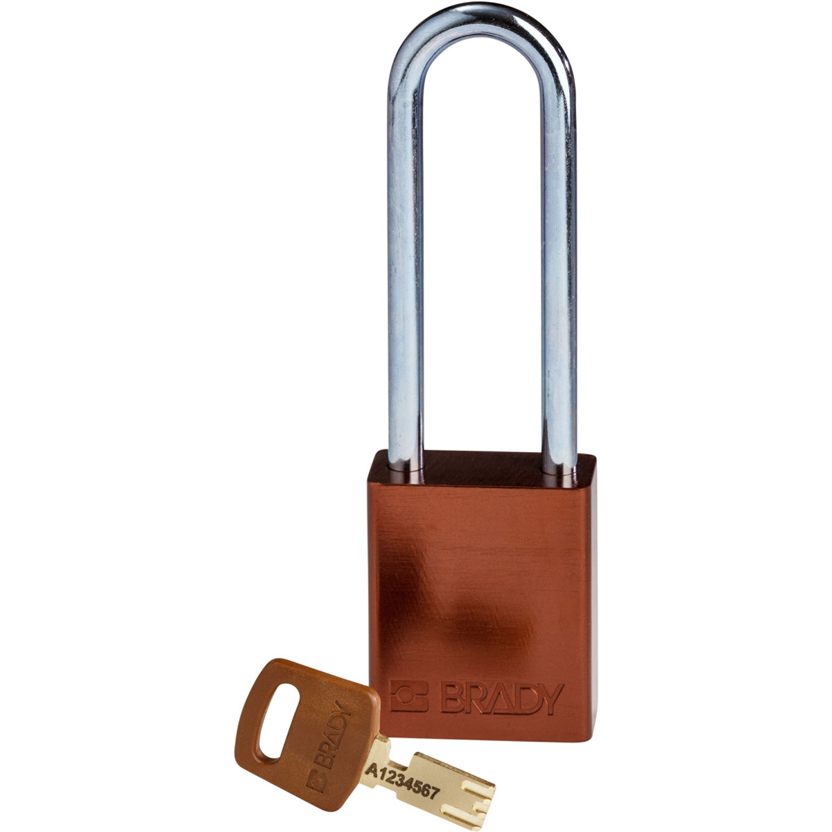 Brady LOTO-99 Key Weatherproof Aluminium Padlock, 6.35mm Shackle, 38.00mm Body