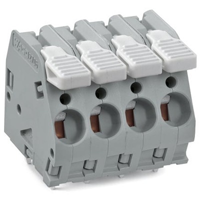 WAGO 2706 Series PCB Terminal Block, 2-Contact, 7.5mm Pitch, Through Hole Mount, 1-Row, Cage Clamp Termination