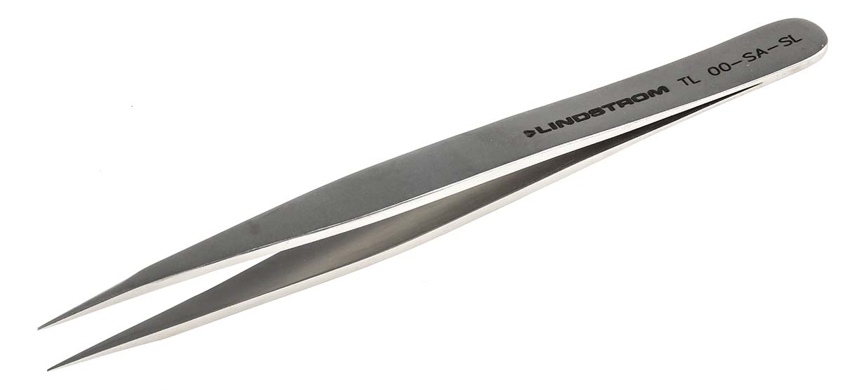 Bahco 120 mm, Stainless Steel, Flat, ESD Tweezers