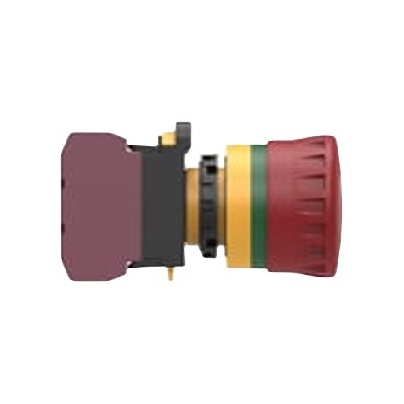 TE Connectivity PBES22 Series Emergency Stop Push Button, Panel Mount, 22.3mm Cutout, SPDT, IP20, IP65