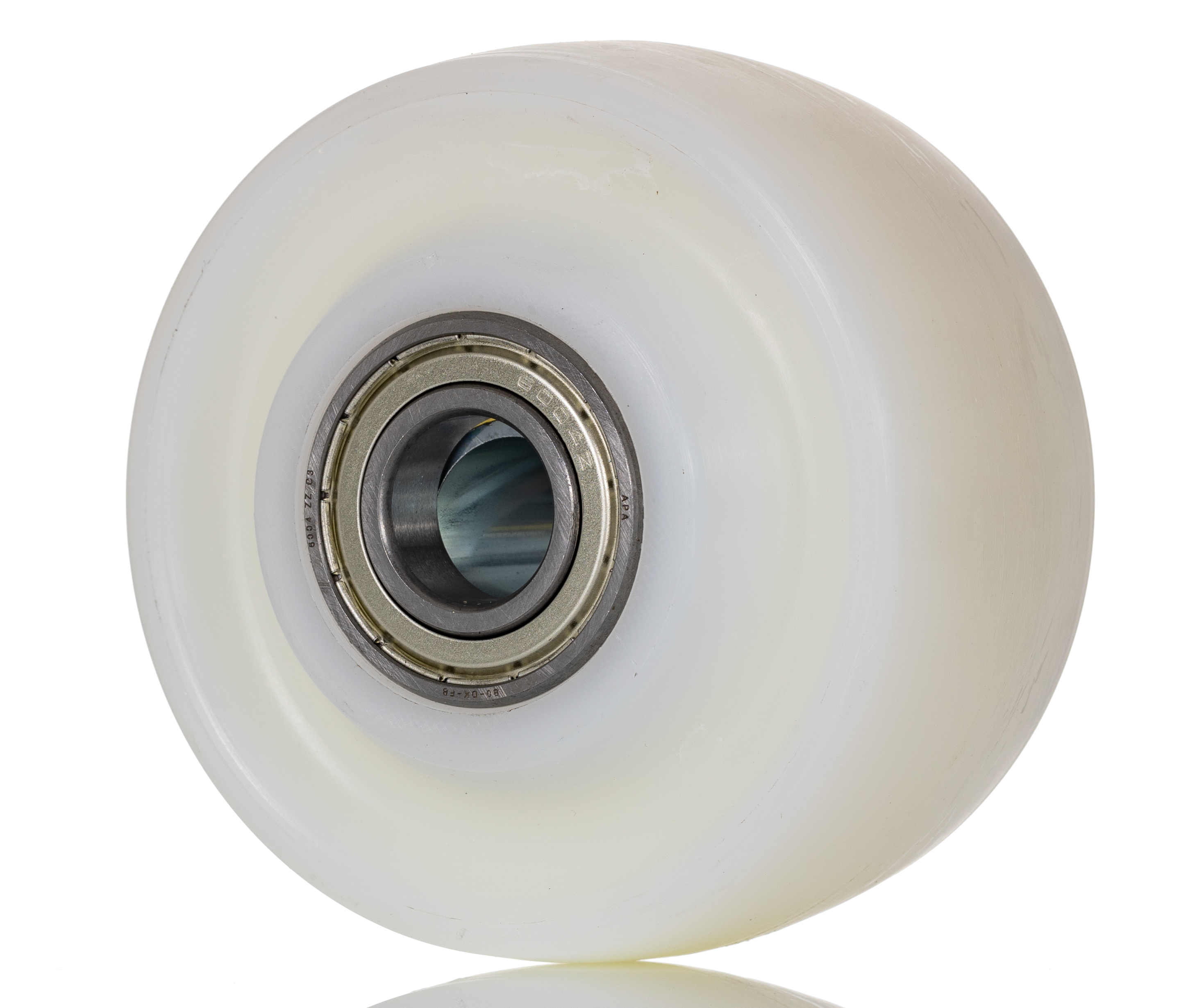 Tente White Polyamide Low Roll Resistence Trolley Wheel, 1200kg