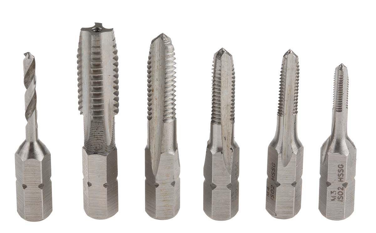 RS PRO Tap & Drill Set 12-Piece M3 → M10 Thread