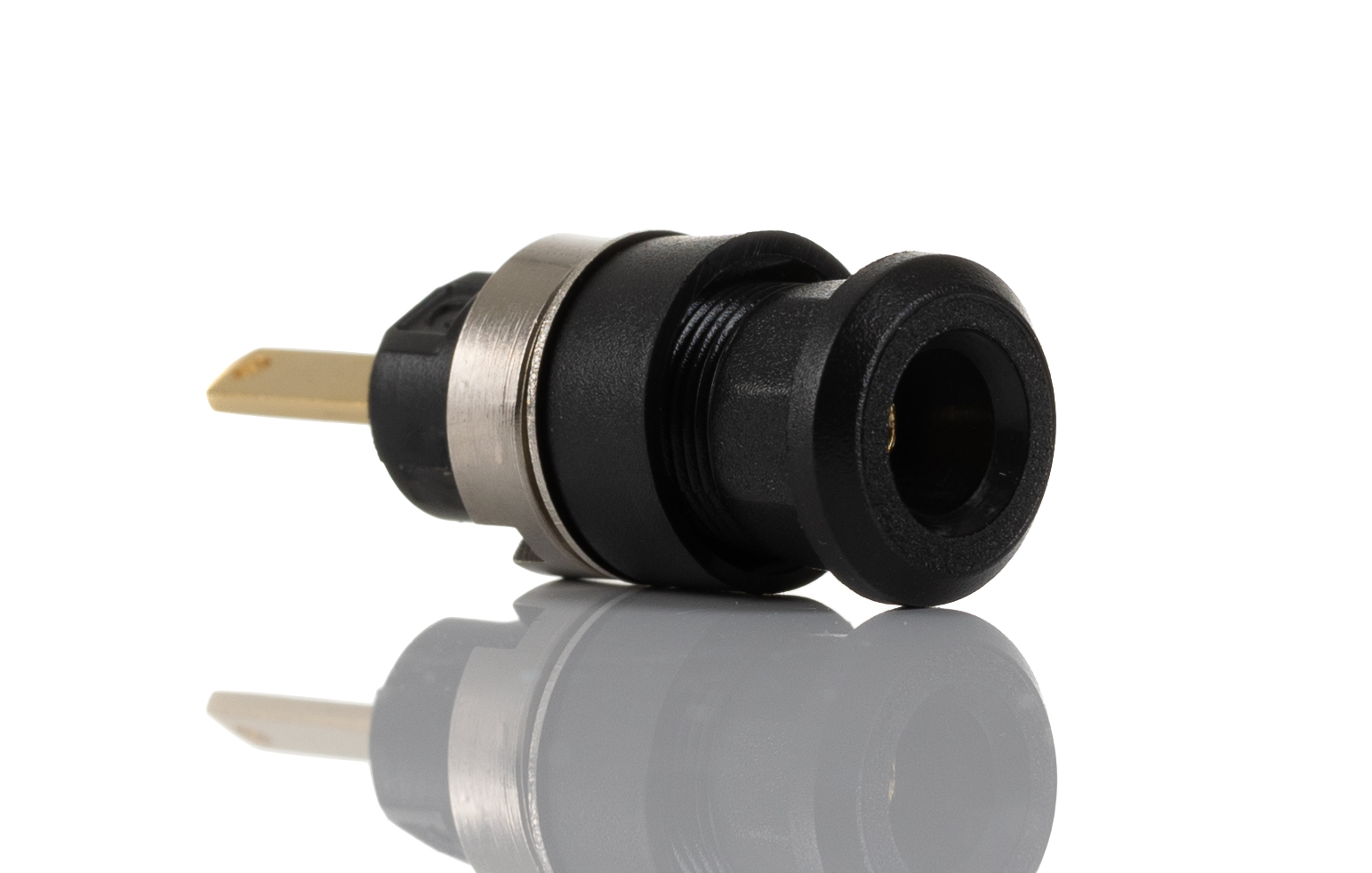 RS PRO Black/Red Female Banana Socket, 2mm Connector, 10A, 600V, Gold Plating