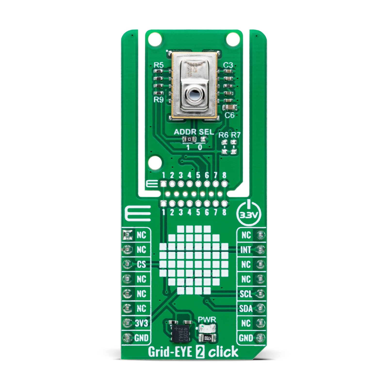 MikroElektronika Infrared Array Sensor From Panasonic Infrared Sensor Development Module for AMG883543 Improving Office