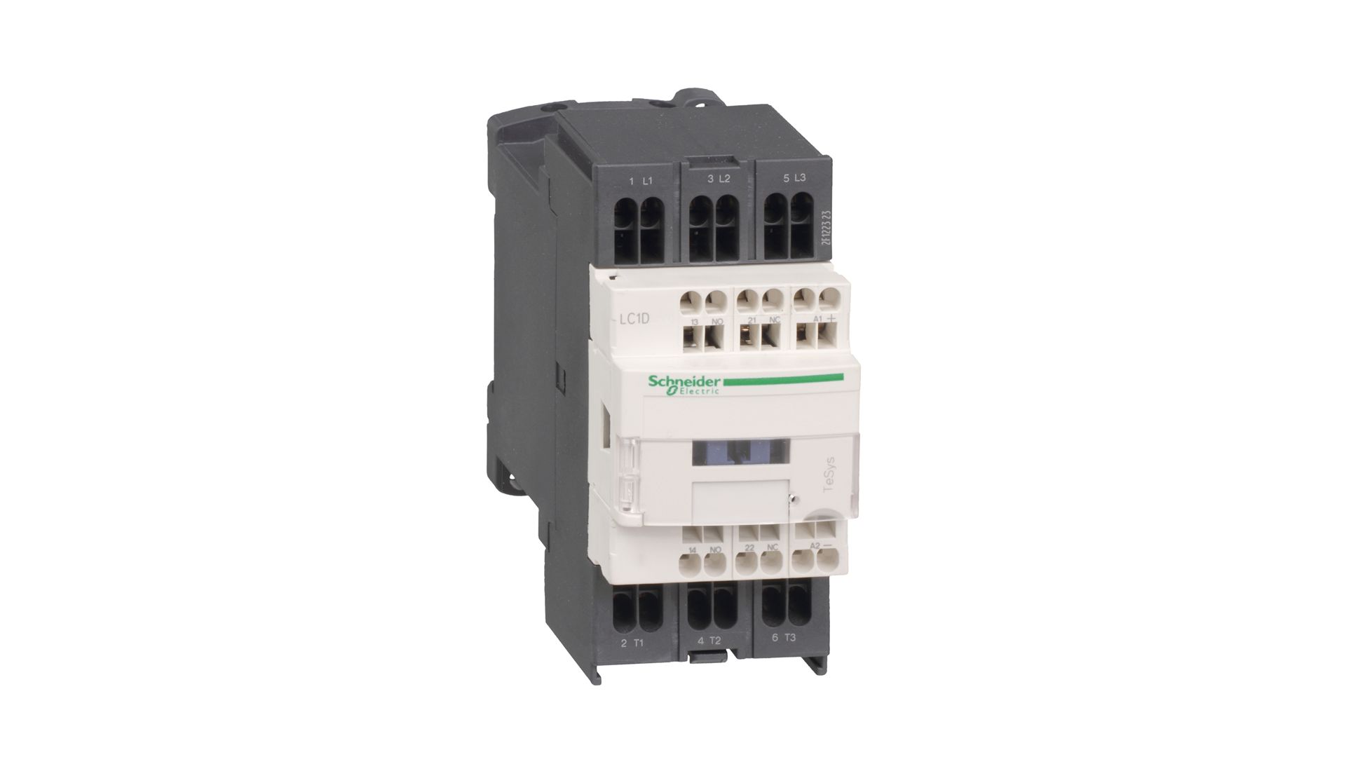 Schneider Electric LC1D Contactor, 115 V ac Coil, 3-Pole, 40 A, 15 kW 115 V, 3 NO, 690V