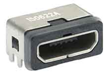 Molex Right Angle, SMT, Socket- Single Port Type Micro B 2.0 IP67 USB Connector