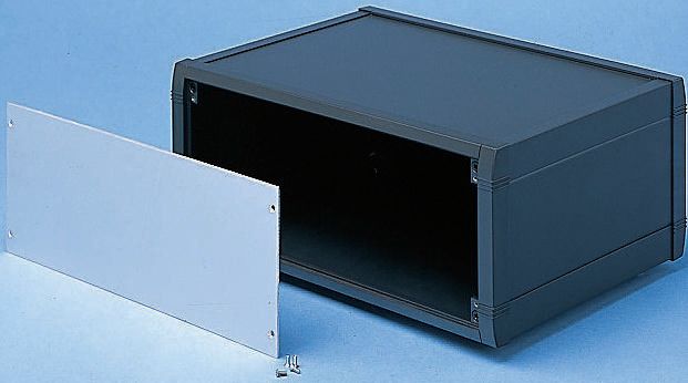 METCASE Transparent Aluminium Front Panel, 100mm H, 2mm W, 220mm L, for Use with Mettec Case