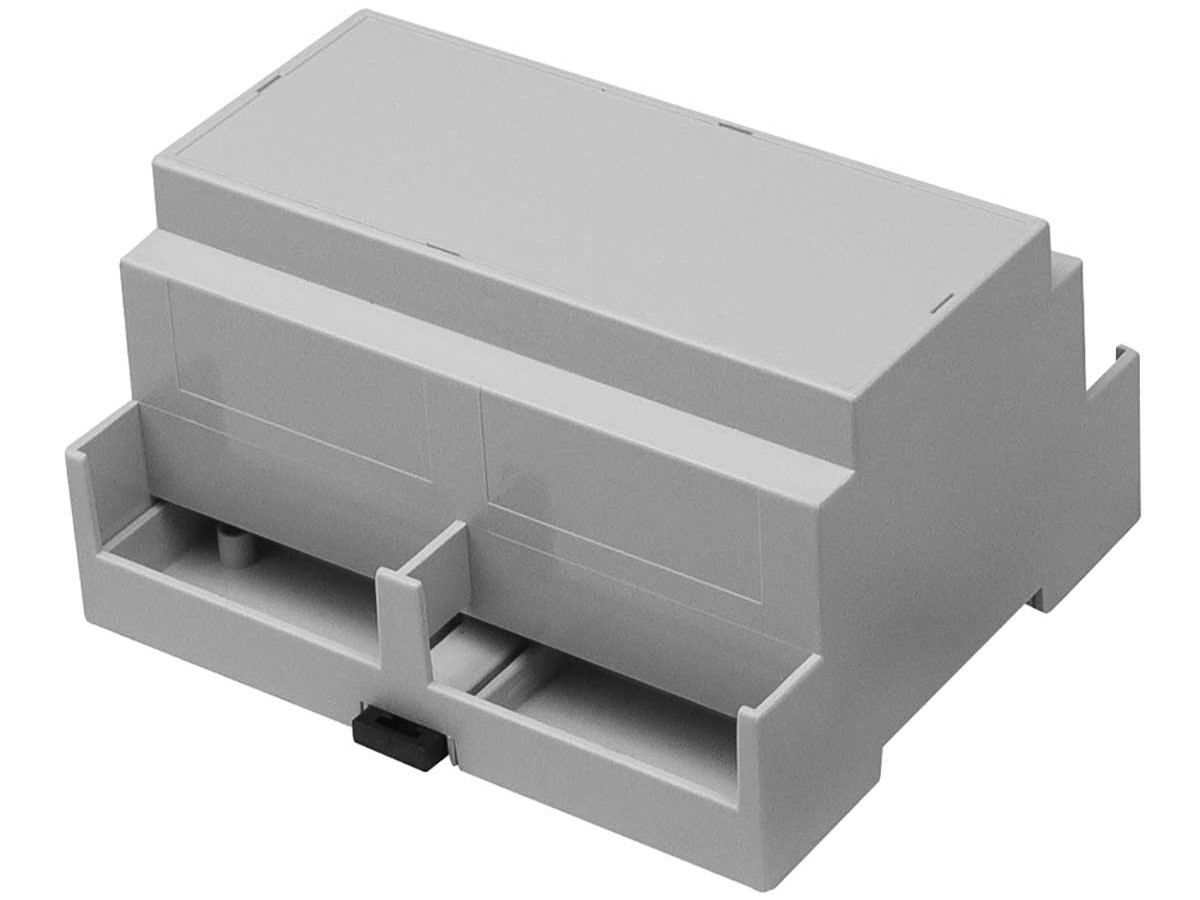 RS PRO Extended Walls Sides, Open Top Enclosure Type, 106.2 x 90 x 58mm, Polycarbonate DIN Rail Enclosure Kit