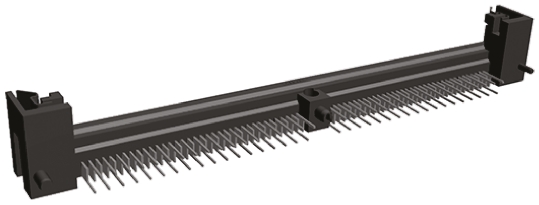 TE Connectivity 1.27mm Pitch 72 Way, Right Angle Through Hole Mount SIMM Socket