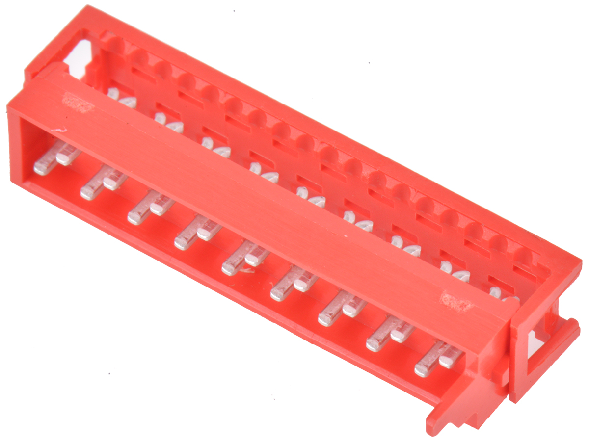 TE Connectivity 18-Way IDC Connector Plug for Cable Mount, 2-Row
