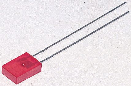 Broadcom1.8 V Red LED Rectangular Through Hole, HLMP-S100
