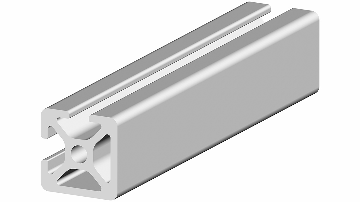 RS PRO Silver Aluminium Profile Strut, 20 x 20 mm, 5mm Groove, 1000mm Length