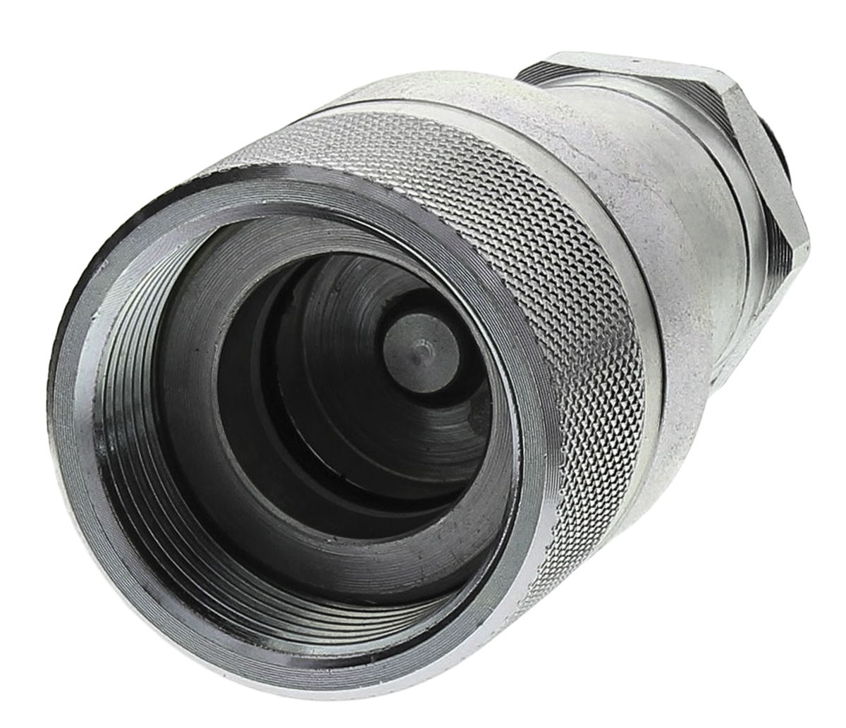 Hi-Force Steel Female Hydraulic Quick Connect Coupling, NPT 3/8-18 Male