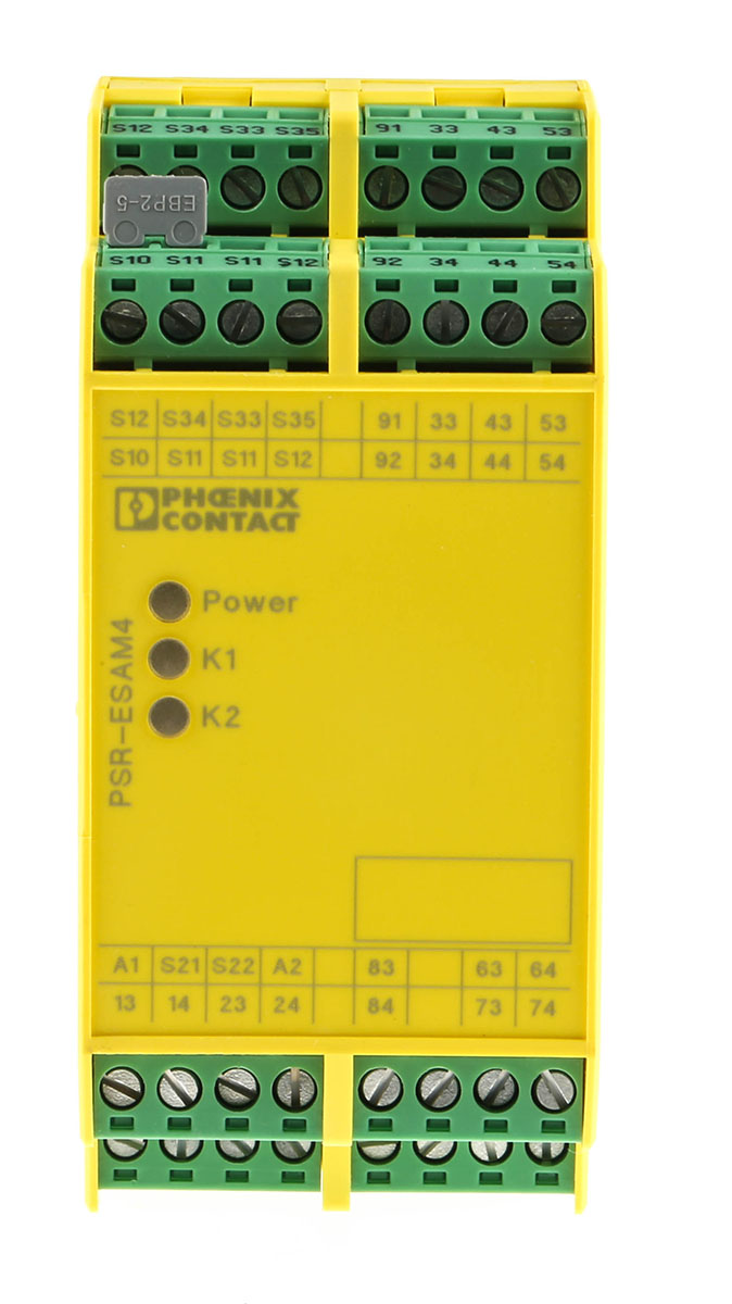 Phoenix Contact PSRclassic PSR-SCP Emergency Stop Safety Relay, 24V ac/dc, Single/Dual-Channel, 8 Safety Contacts