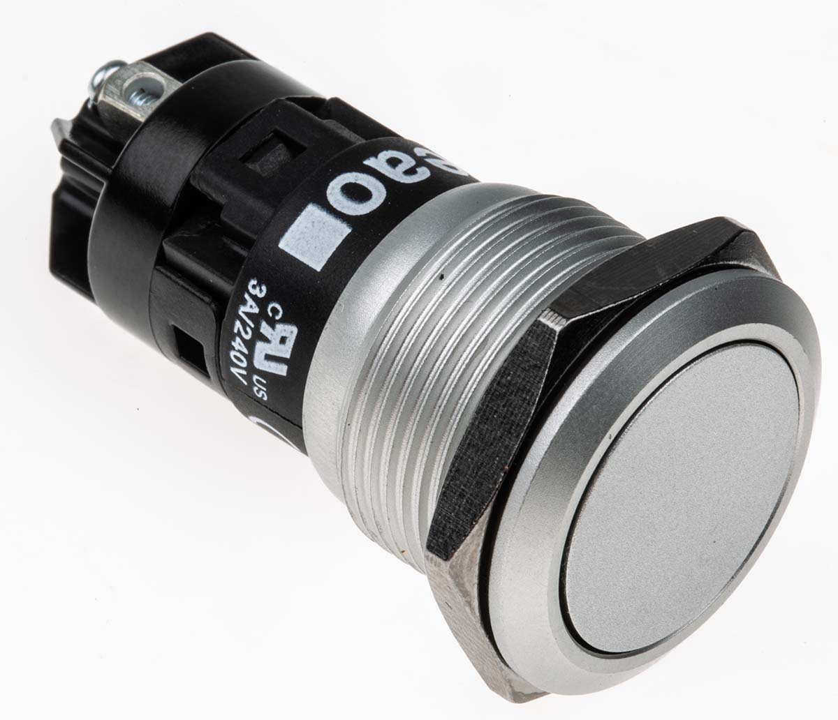 EAO 82 Series Push Button Switch, Momentary, Panel Mount, 19mm Cutout, SPDT, 240V, IP65, IP67