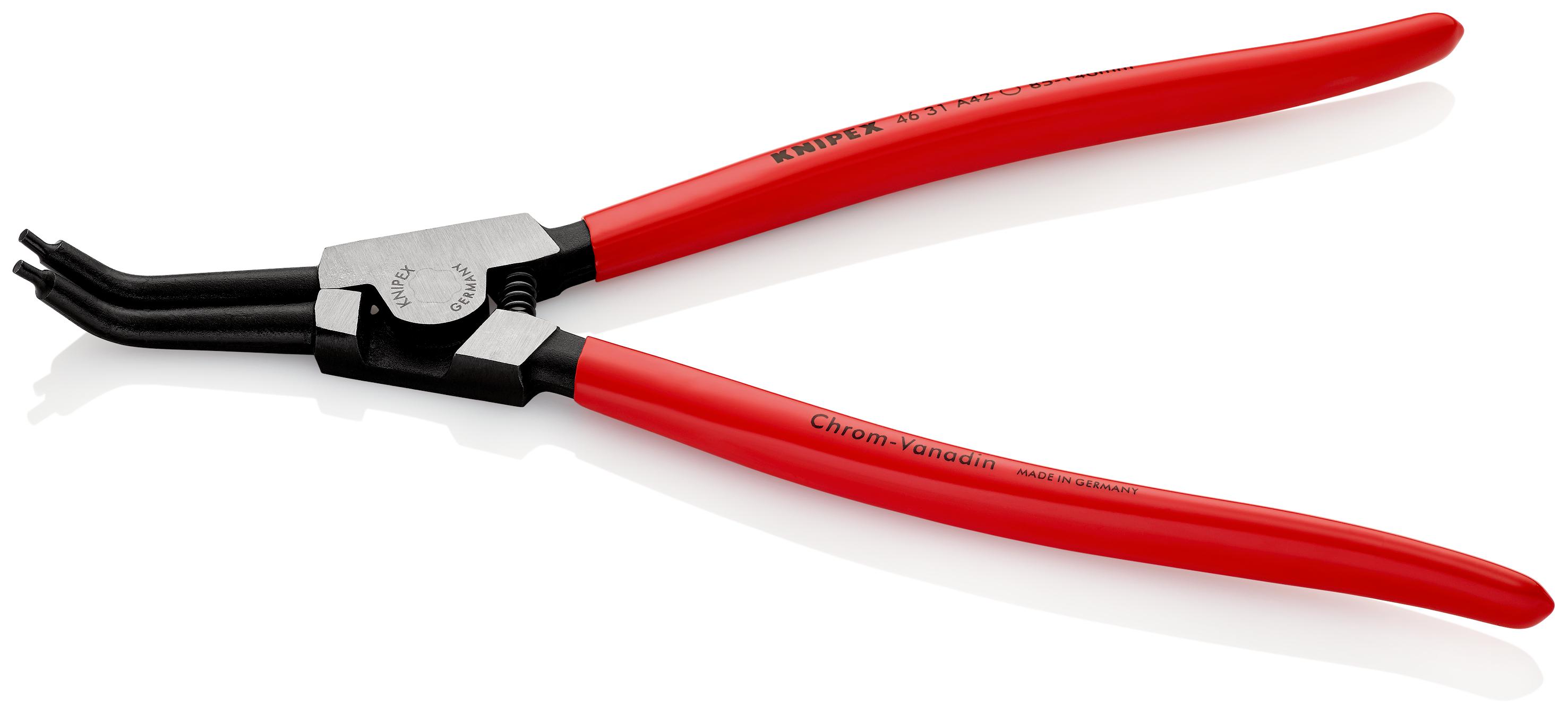 Knipex 46 31 A42 Circlip Pliers, 310 mm Overall, Bent Tip