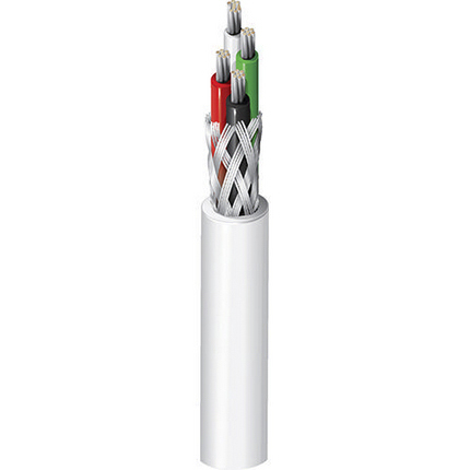 Belden 83305E Control Cable, 1 Cores 22 AWG, Screened, 30 m, White Tetrafluoroethylene Sheath