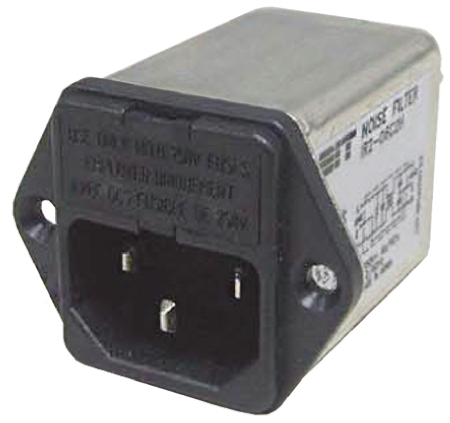 Roxburgh EMC 2A, 250 V ac Male Panel Mount IEC Filter RIR202C2H, Tab 2 Fuse