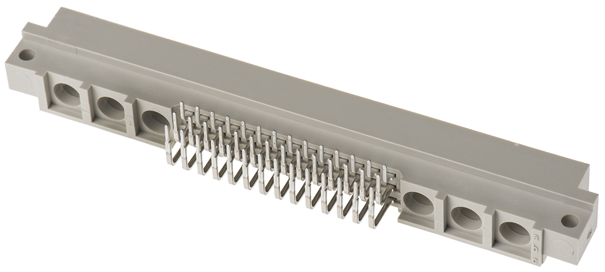 HARTING 42 + 6 Way 2.54mm Pitch, Type M Class C2, 3 Row, Right Angle DIN 41612 Connector, Plug