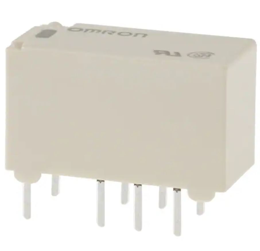 Omron Surface Mount Signal Relay, 5V dc Coil, 2A Switching Current, DPDT