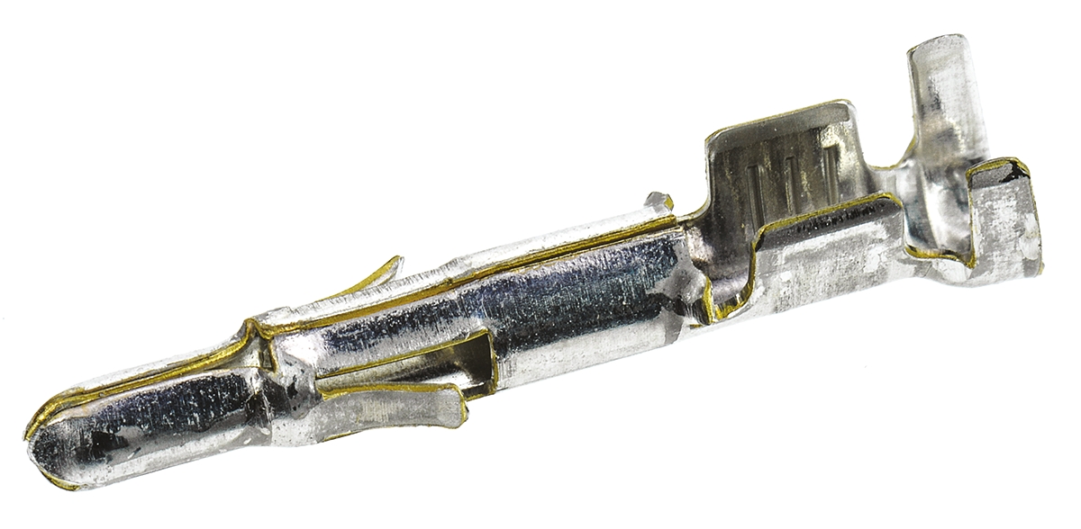 TE Connectivity Universal MATE-N-LOK Series Male Crimp Terminal, 20AWG Min, 14AWG Max