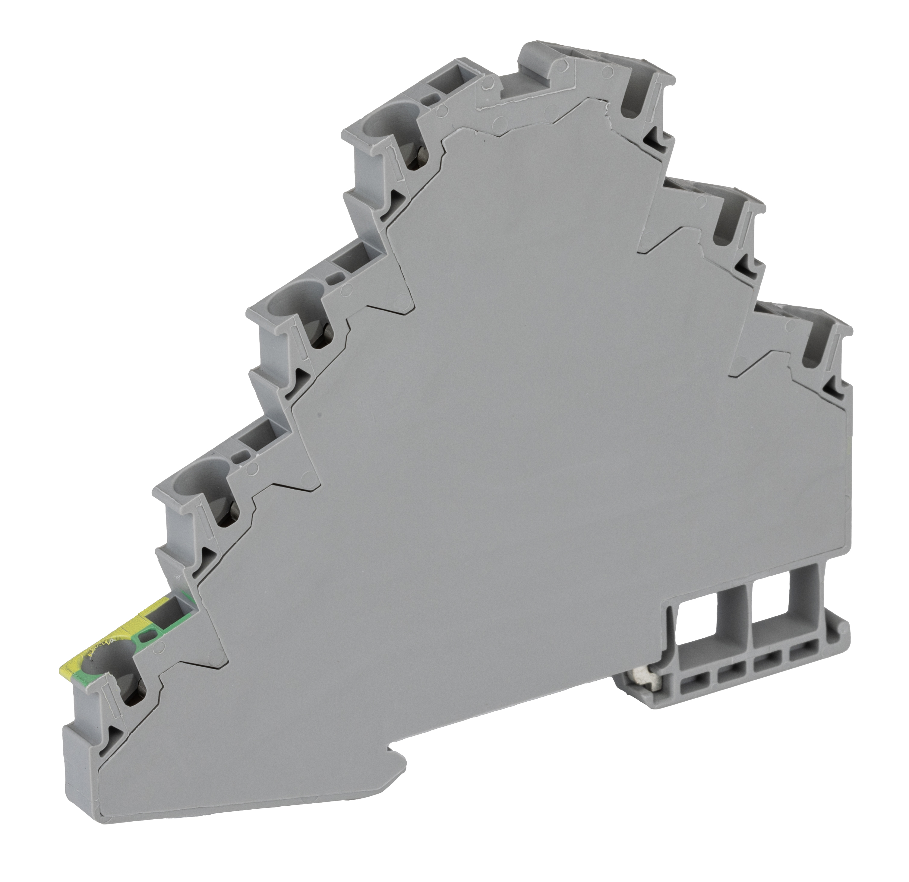 Phoenix Contact 3038338 ST 4-PE/3L Series Grey, Quadruple-Level, Spring Clamp Termination