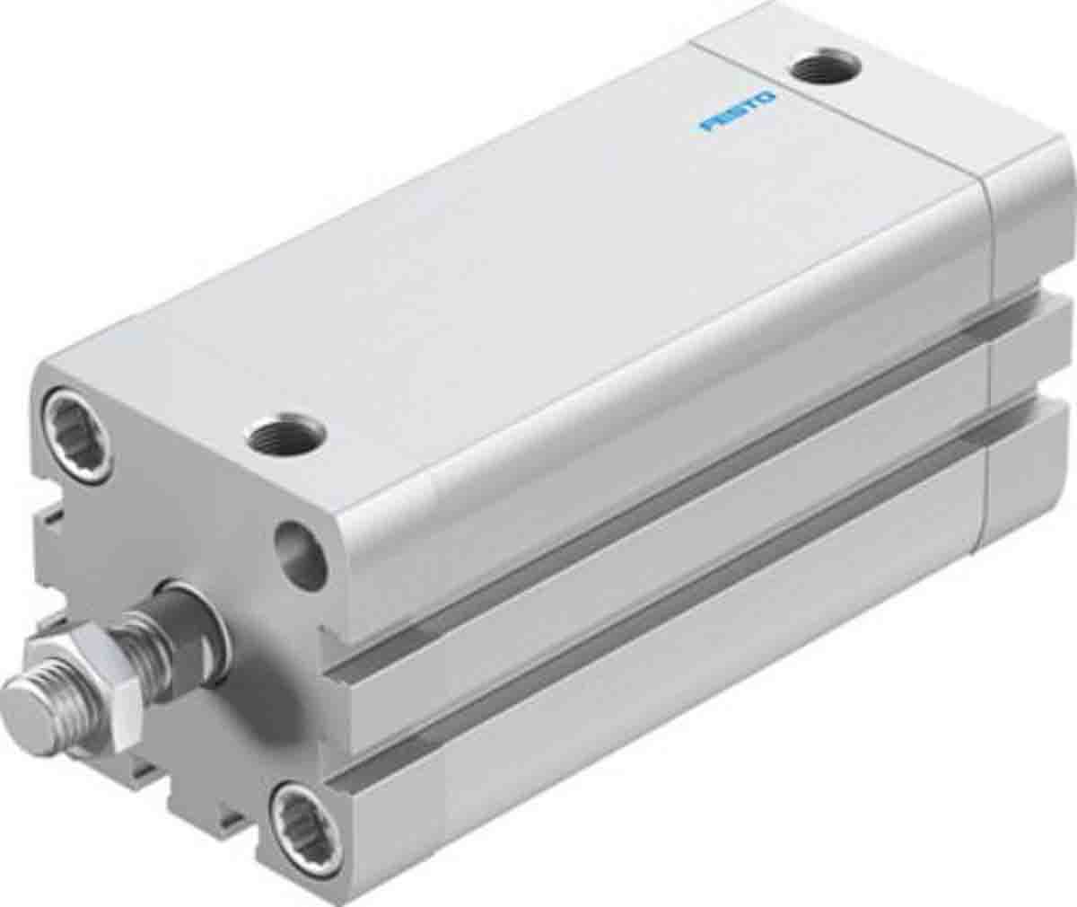 Festo Pneumatic Compact Cylinder - 572681 40 mm Bore, 80 mm ADN Series, Double Acting Acting