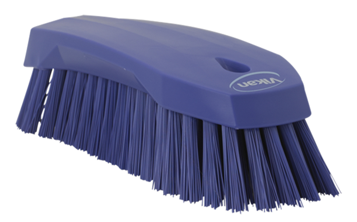 Vikan Hard Bristle Purple Scrubbing Brush, 36mm bristle length, Polyester bristle material