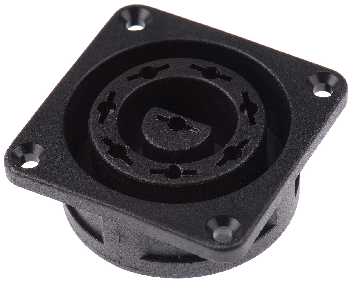 Bulgin Power Connector Panel Mount Socket, 8, Solder Termination, 6A, 250 V ac