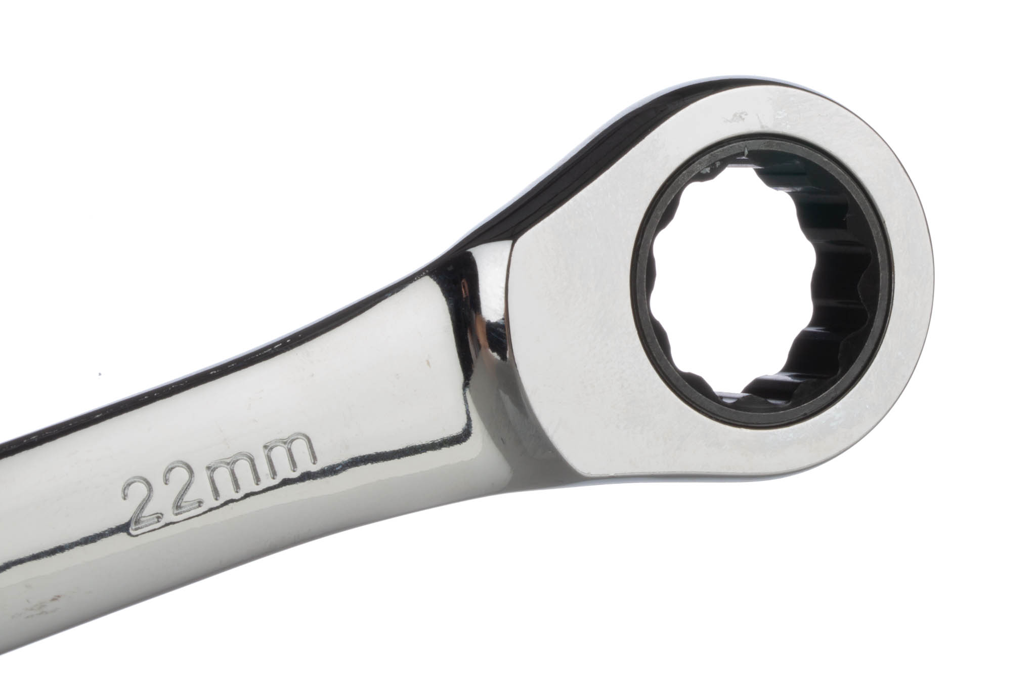 RS PRO Combination Ratchet Spanner, 22mm, Metric, Double Ended