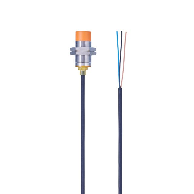 ifm electronic Inductive Threaded Barrel Proximity Sensor, M18, 12 mm Detection, PNP NO, 10 → 30 V dc
