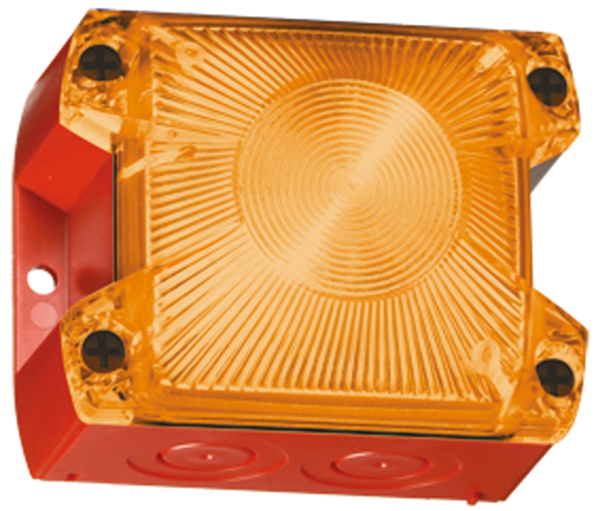 Pfannenberg PY X-S-05 Series Amber Flashing Beacon, 230 V ac, Panel Mount, Xenon Bulb